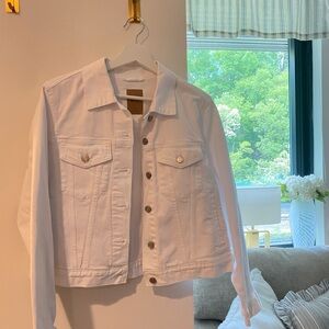 NWT Women's White Denim Jacket